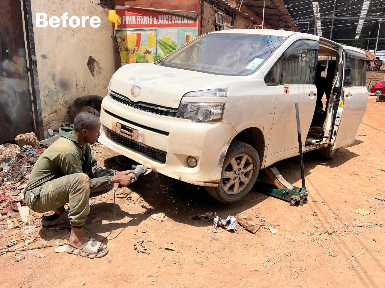 Collision Damage Restoration - Before
